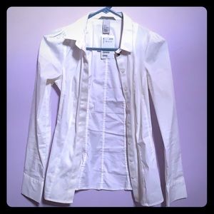 Off white button up blouse